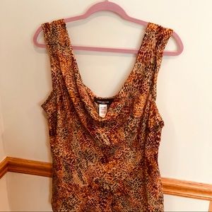 Jones New York Silk Cowl Neck Camisole